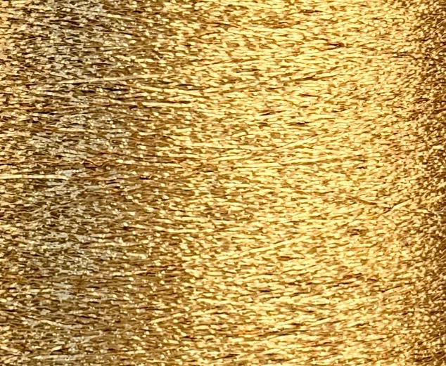 Lurexgarn 6900m/100g – Metallfaser col. Gold